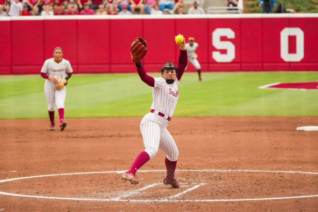 Oklahoma Sooners enforce run-rule against Seminoles in Norman Super Regional opener