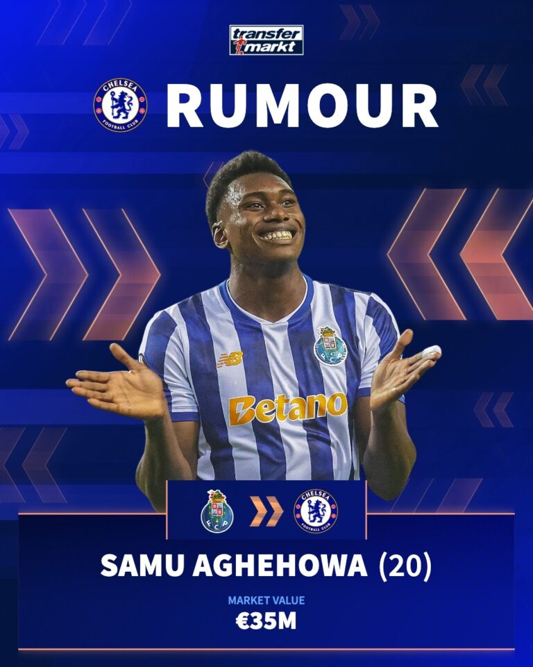 Notícia Chocante: Samu Aghehowa junta-se ao Chelsea em um acordo histórico de €350M devido a………………..